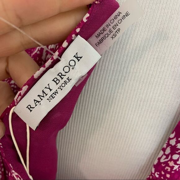 NWT Ramy Brook Kyrie Mock Neck Blouse (BIN P) - Picture 11 of 11